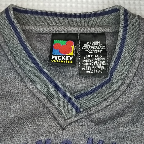 Vintage Embroidered Mickey Mouse Sweater - Picture 6 of 7